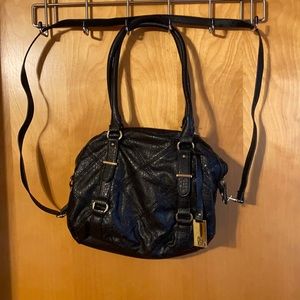 Black leather purse/Gently Used